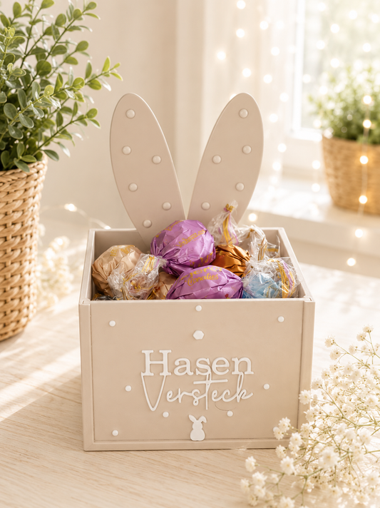 Hasenbox mit Wechsel-Front als Osterdeko von CozyLabs Design