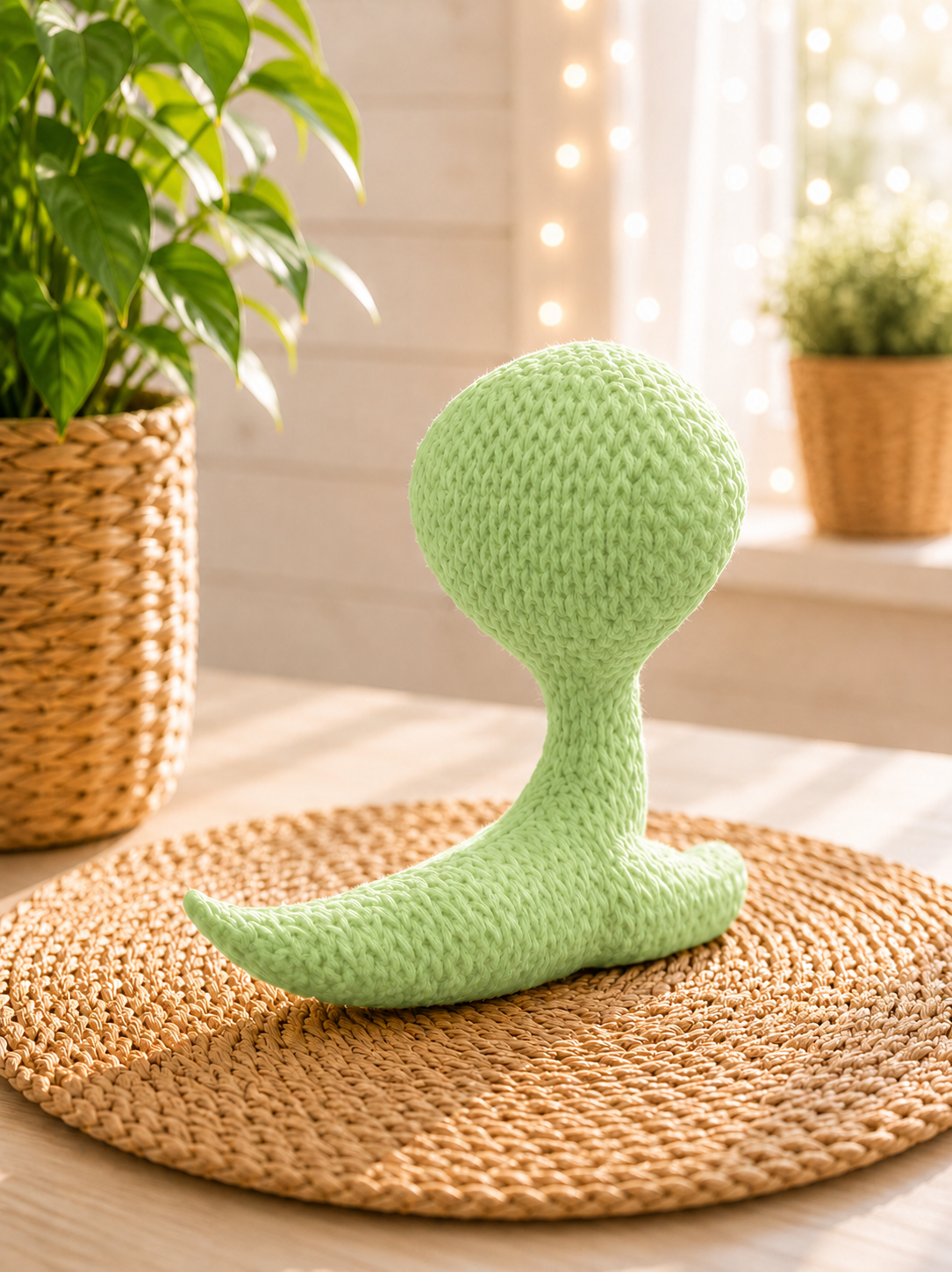 Kobraschlange-Miniatur mit gestrickter Oberfläche von CozyLabs Design