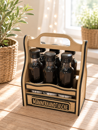 Schnapskorb für 6 Fläschchen als Geschenkidee von CozyLabs Design