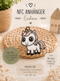 Digitaler 3MF Download – Einhorn NFC Anhänger für Bambu Studio