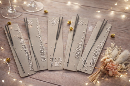 ✨ Glitzer-to-go Wunderkerzen Brettchen – kleines Geschenk & liebevolles Mitbringsel