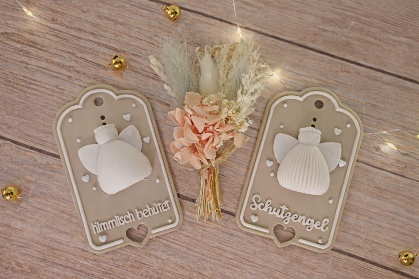Paulinchen Schutzengel-Magnet – Süßer Glücksbringer mit Brettchen oder Karte | Liebevolles Geschenk & Schutzengel