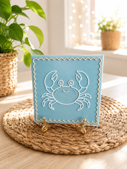 Sprüchekachel Krabbe von CozyLabs Design