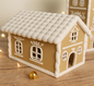 Zauberhaftes Lebkuchenhaus klein – Weihnachtsdeko, LED-fähig, Dekohaus für Teelicht, Weihnachtsdorf Deko, 9,5 cm