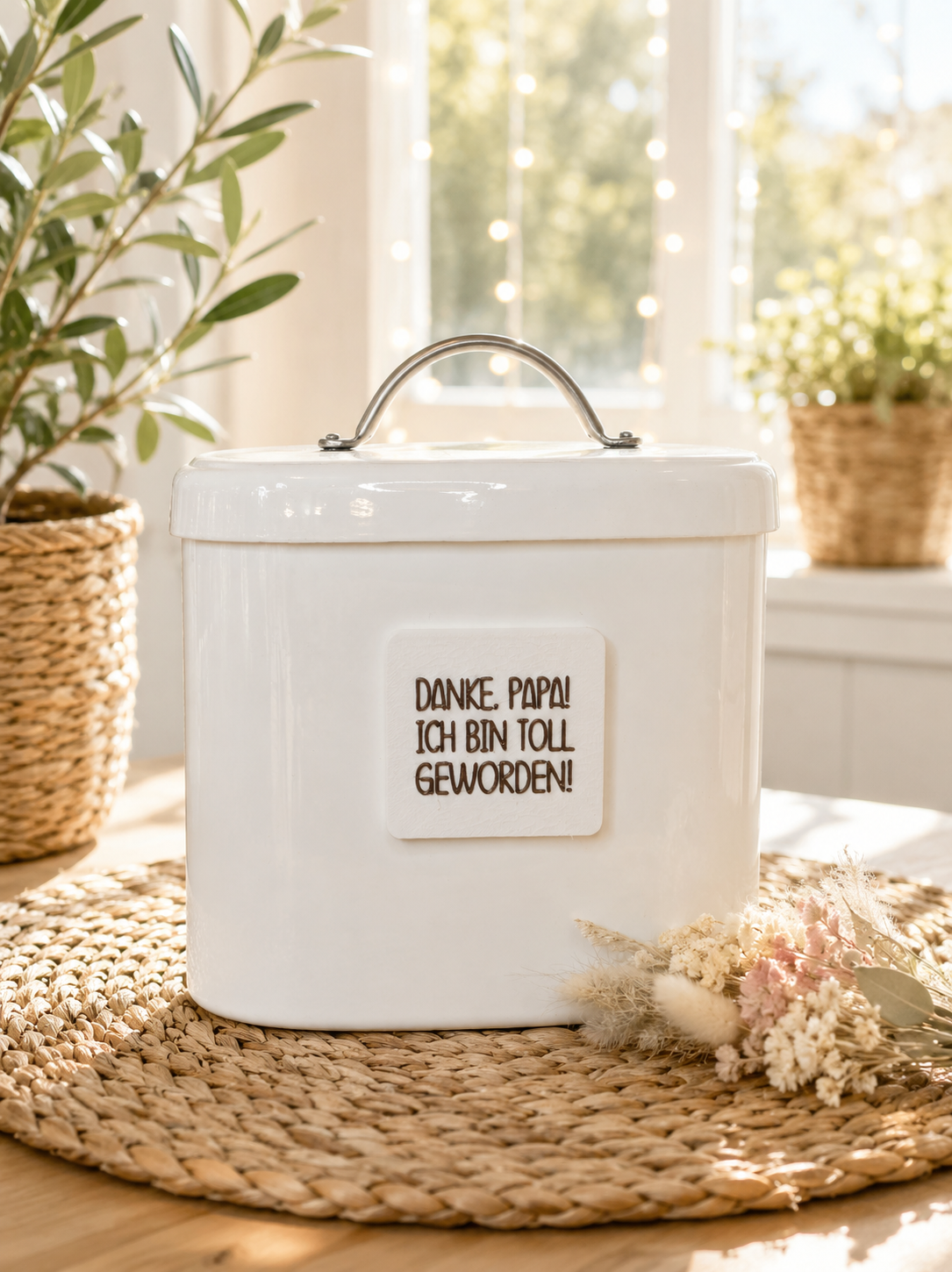 Danke Papa, ich bin oder wir sind toll geworden – Magnet mit Spruch von CozyLabs Design