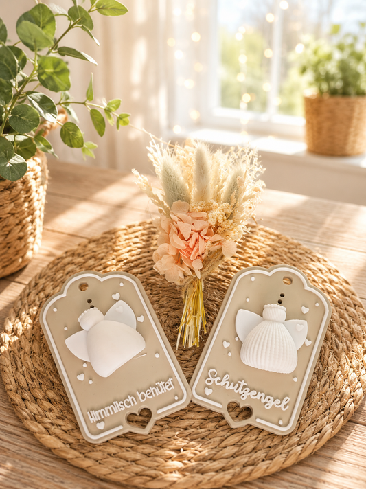 Paulinchen Schutzengel-Magnet als Geschenk zur Geburt und Taufe von CozyLabs Design