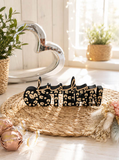 „Frohe Ostern“ Schriftzug 3D – liebevolle Osterdeko zum Aufstellen | freie Farbwahl
