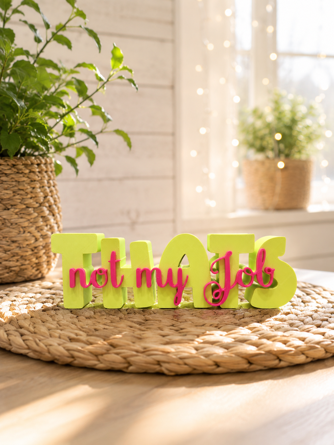 That’s not my job – humorvoller Schriftzug | freie Farbwahl