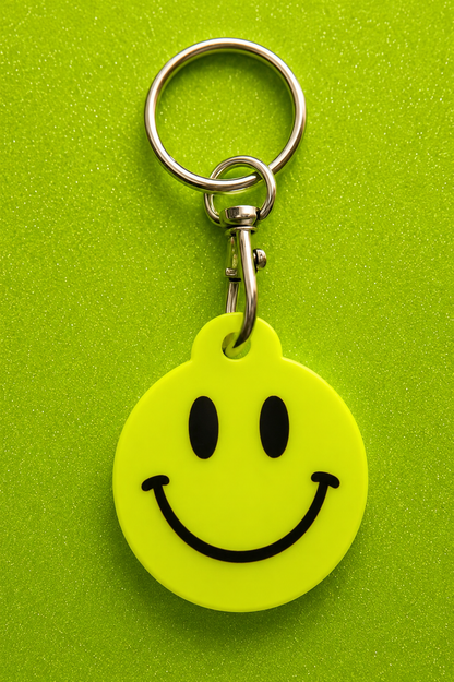 NFC-Schlüsselanhänger Smiley „Sunny“ von CozyLabs Design – mit integriertem NFC-Chip