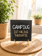 Sprüchekachel "Camping ist meine Therapie"