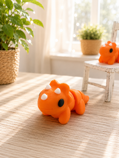 Snuggliez Baby Triceratops – bewegliche Flexi-Figur für kleine Dino-Fans von CozyLabs Design