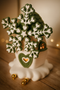 Zauberhafte Weihnachts-Windmühlen im Set – Groß & Klein – drehbares Windrad, LED-fähig, magisch dekorieren in Oliv oder Rot ✨ Winterdeko