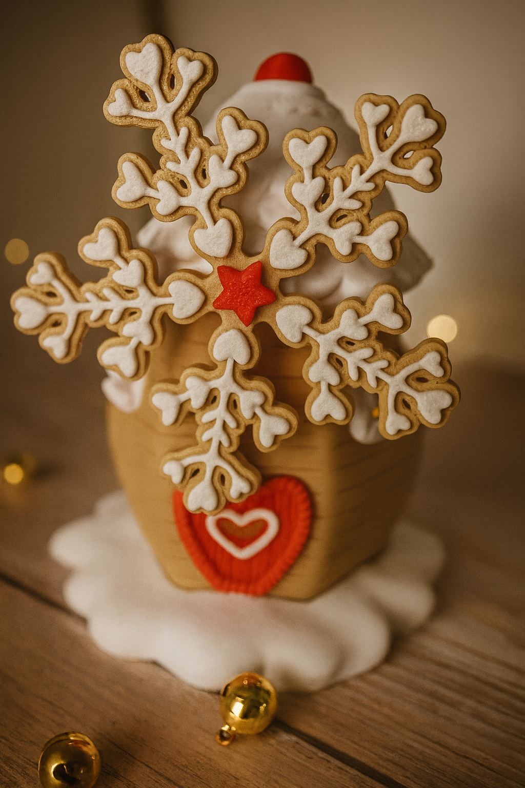 Zauberhafte Weihnachts-Windmühlen im Set von CozyLabs Design, drehbares Windrad in Oliv oder Rot, LED-fähig, magische Winterdeko