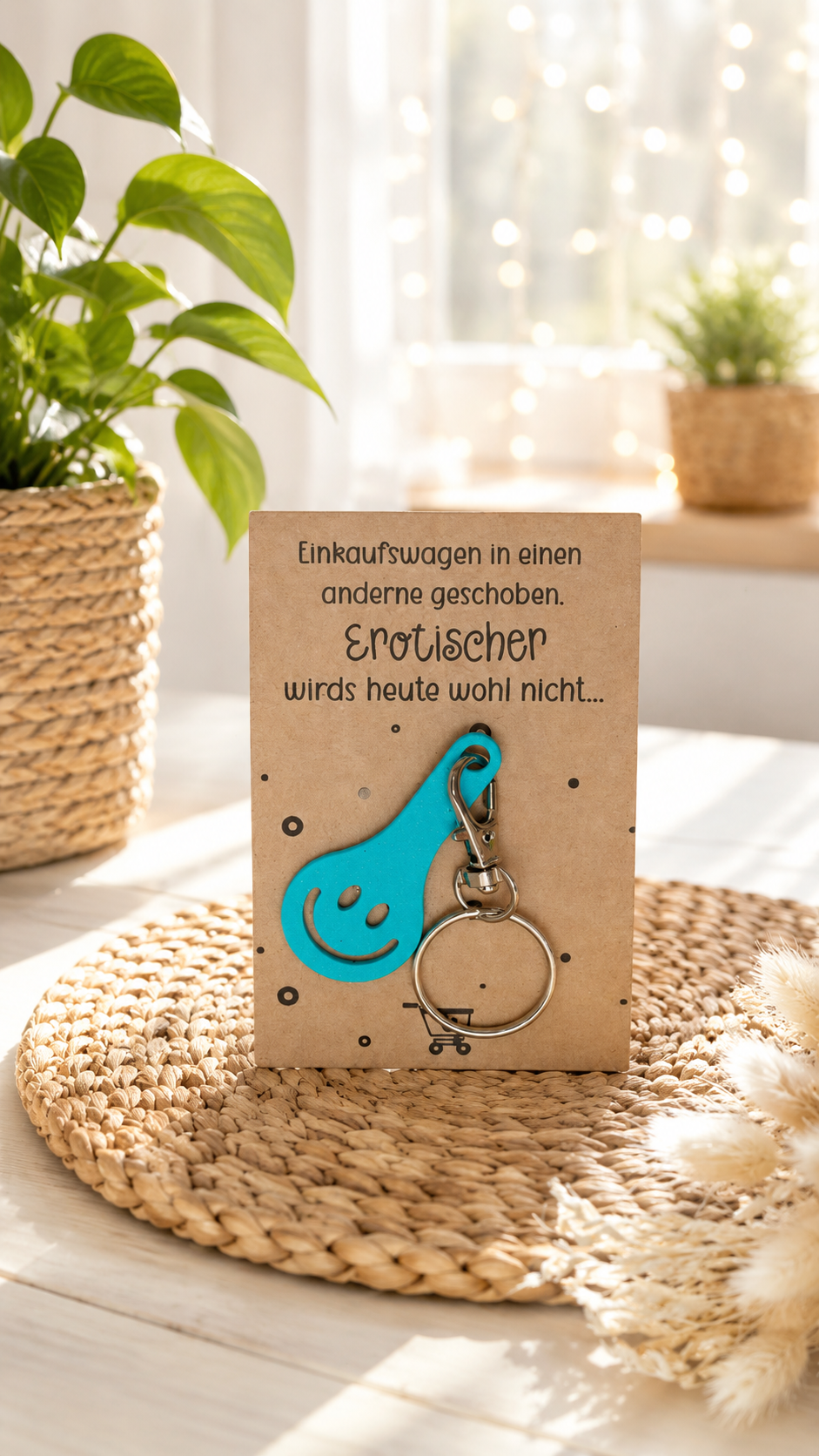 Einkaufswagen-Chip Schlüsselanhänger – praktisch, hübsch & immer griffbereit von CozyLabs Design