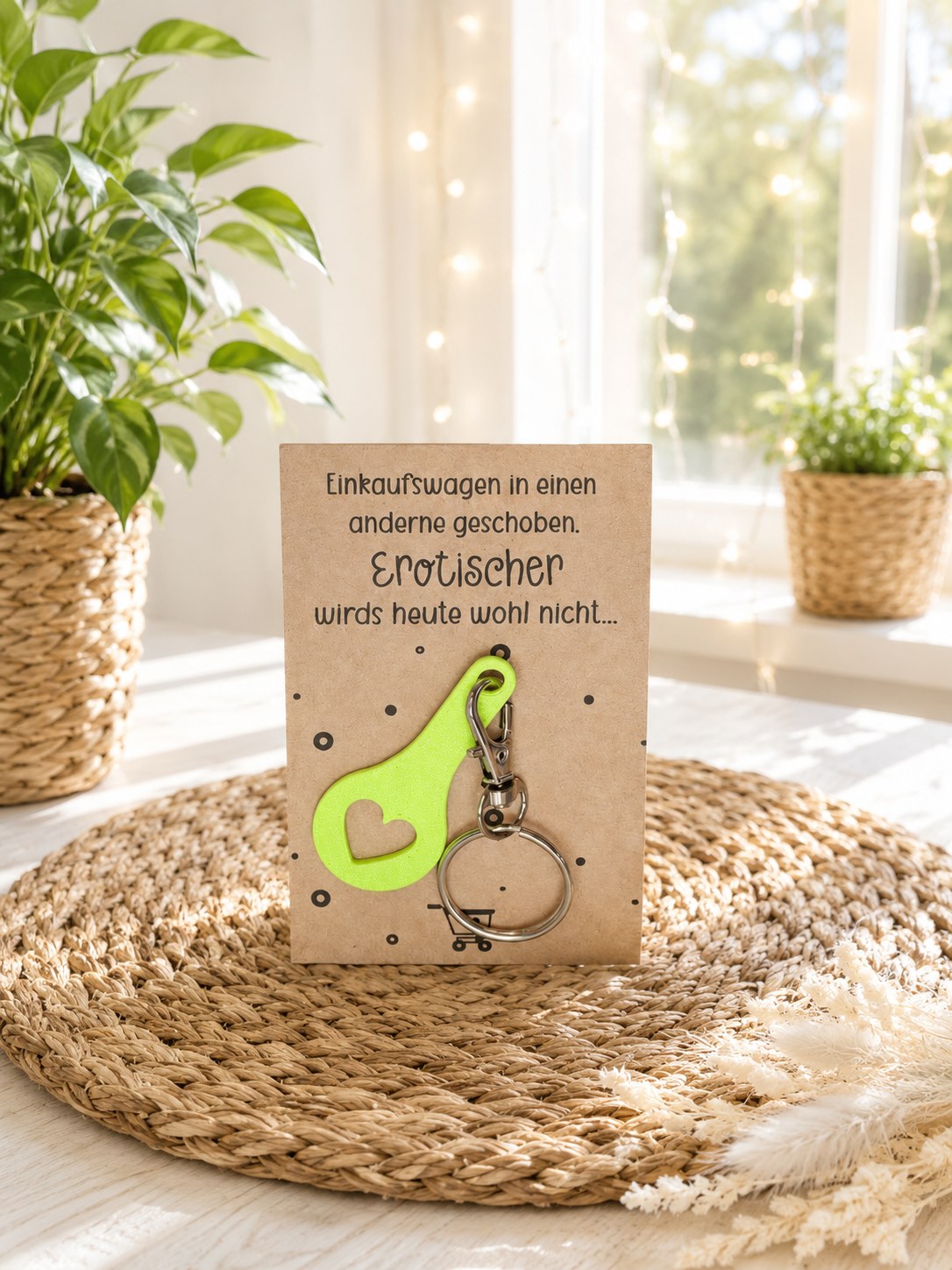 Einkaufswagen-Chip Schlüsselanhänger – praktisch, hübsch & immer griffbereit