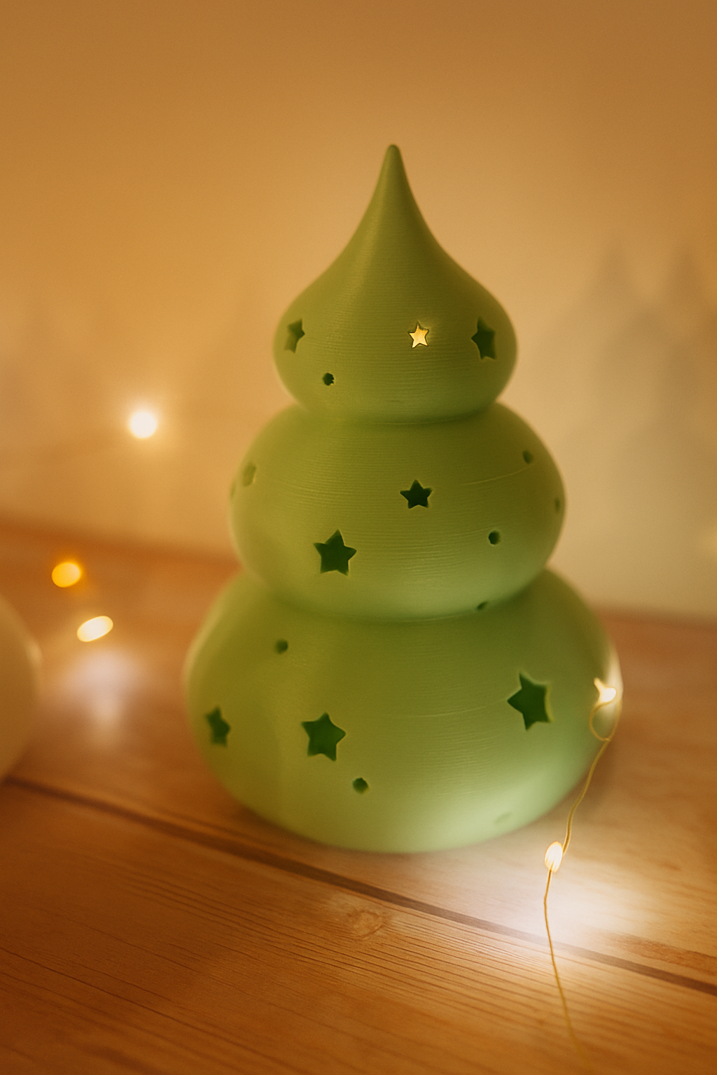 3D-gedruckte LED-Bäume im CozyLabs Design Lichterbaum Deko Set für Winter und Weihnachten, festliche Geschenkideen