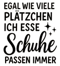 Personalisierter Plätzchenglas von CozyLabs Design mit Spruch, kleines Glas für Kekse, Naschis und Weihnachtszauber, Schuhe im Hintergrund