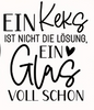 Plätzchenglas mit Spruch – kleines Glas für Kekse, Naschis & Weihnachtszauber
