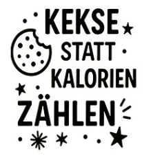Plätzchenglas mit Spruch – kleines Glas für Kekse, Naschis & Weihnachtszauber