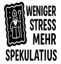 Personalisierte Plätzchenglas von CozyLabs Design mit "Weniger Stress, mehr Spekulatius" für Kekse und Naschis, weihnachtliches Design