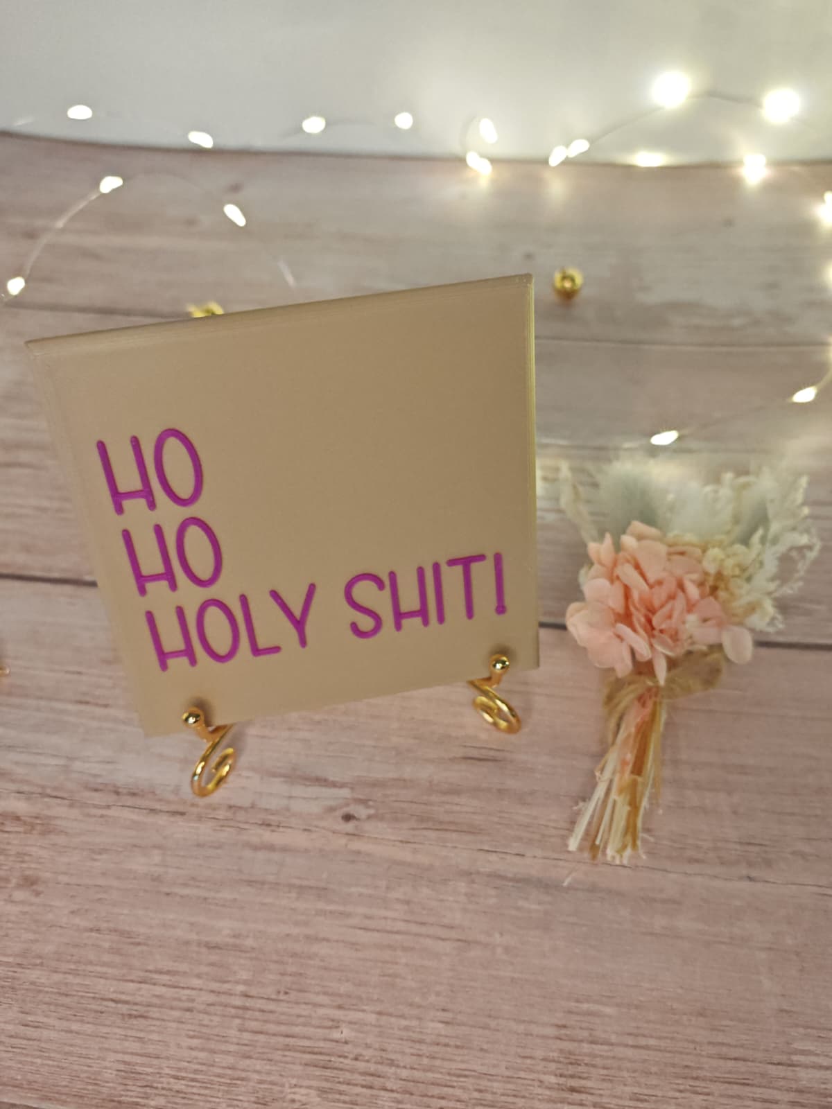 Sprüchekachel „Kachel 2 Go“ – "Ho ho Holy Shit"