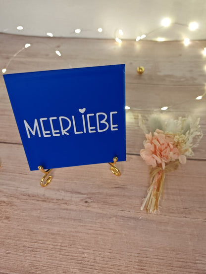 Sprüchekachel „Kachel 2 Go“ – "Meerliebe"