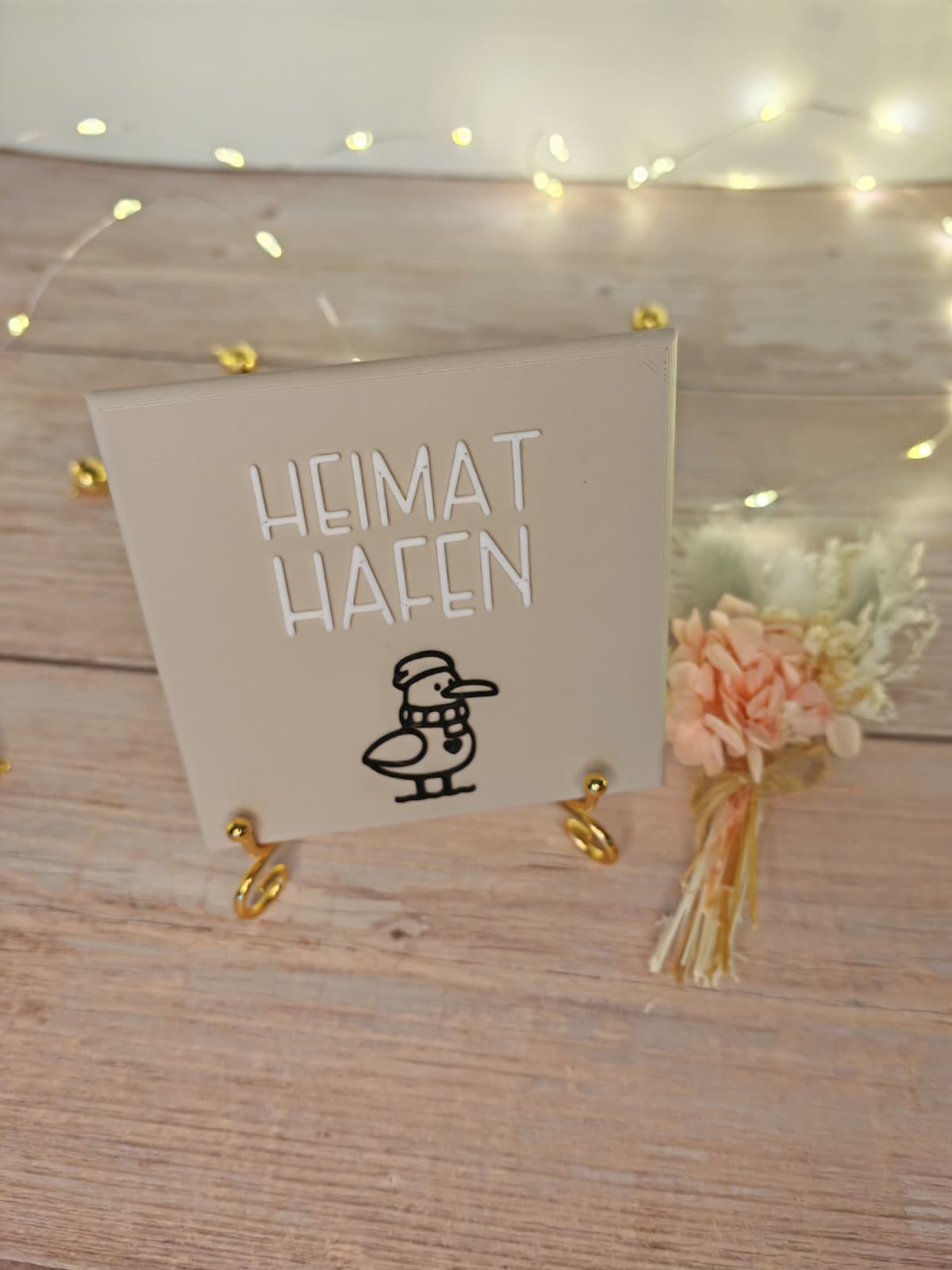 Sprüchekachel „Heimathafen"
