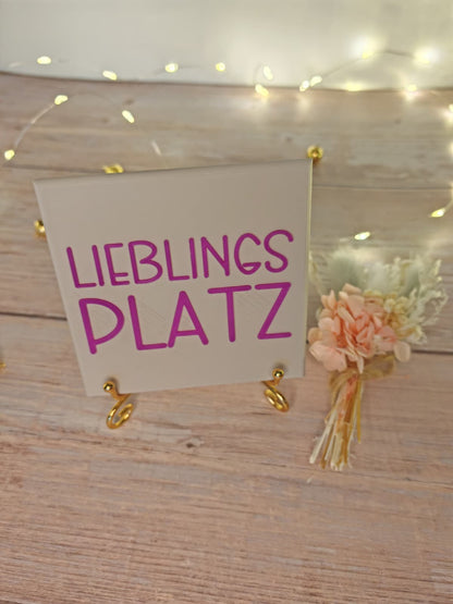 Sprüchekachel „Lieblingsplatz"