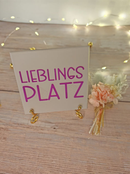 Sprüchekachel „Lieblingsplatz"