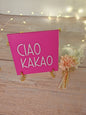 Sprüchekachel „Kachel 2 Go“ – "Ciao Kakao"