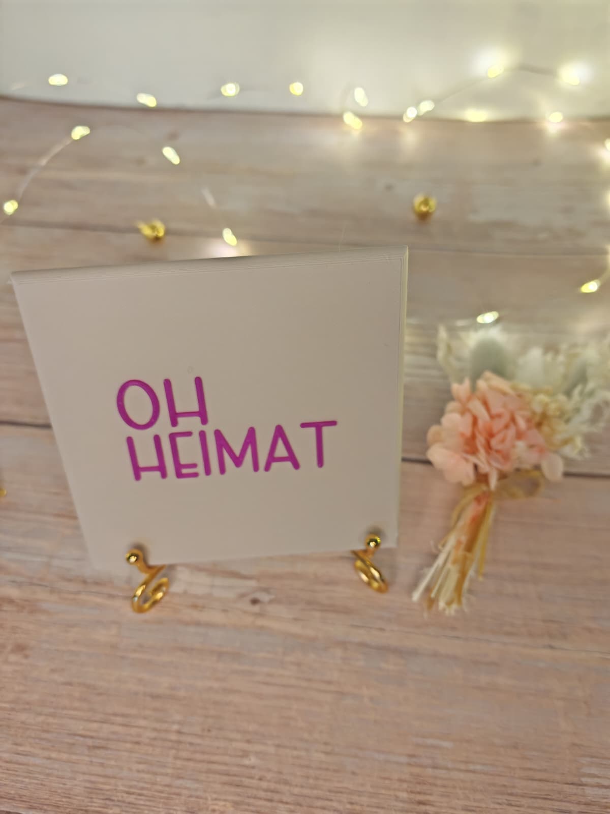 Sprüchekachel „Kachel 2 Go“ – "Oh Heimat"