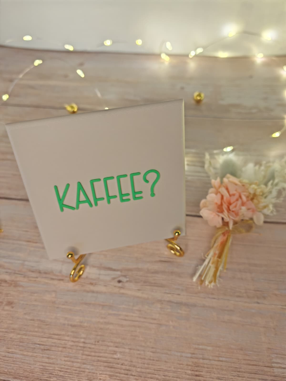Sprüchekachel „Kaffee?"
