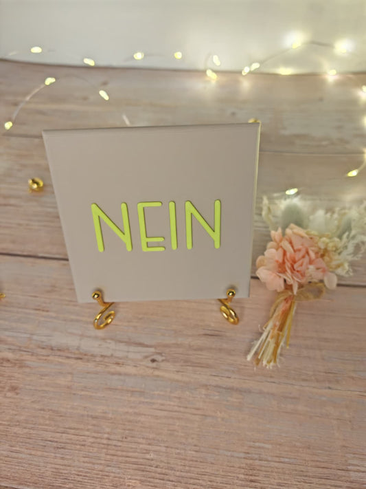Sprüchekachel "Nein"