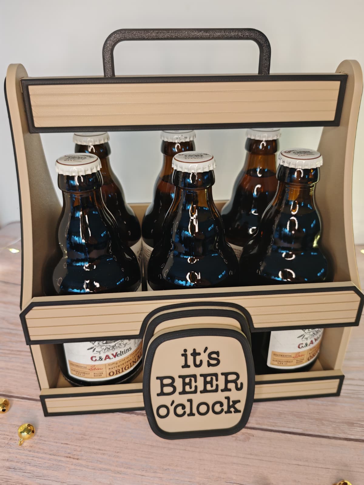 Sechser Bierkiste „Rakete“ – Bierträger mit Spruch | Originelles Bier Geschenk