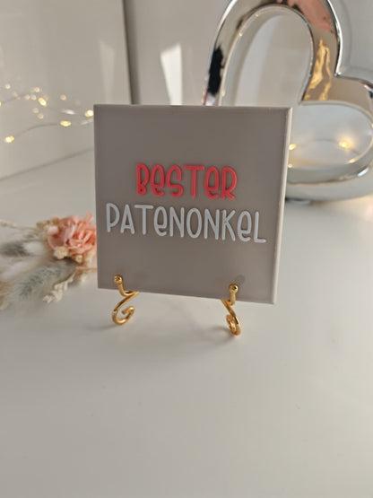 Sprüchekachel "Bester Patenonkel"