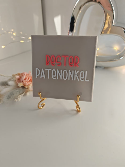Sprüchekachel "Bester Patenonkel"