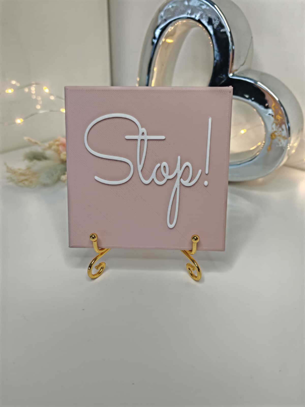 Sprüchekachel „Stop!"