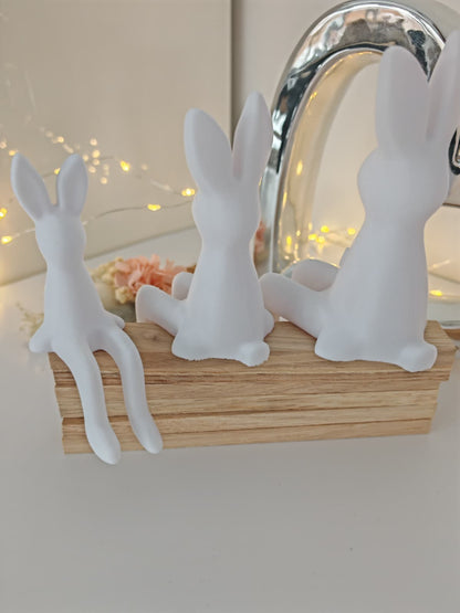 Kantenhocker Hase – Osterdeko in 3 Größen oder als Hasen-Set