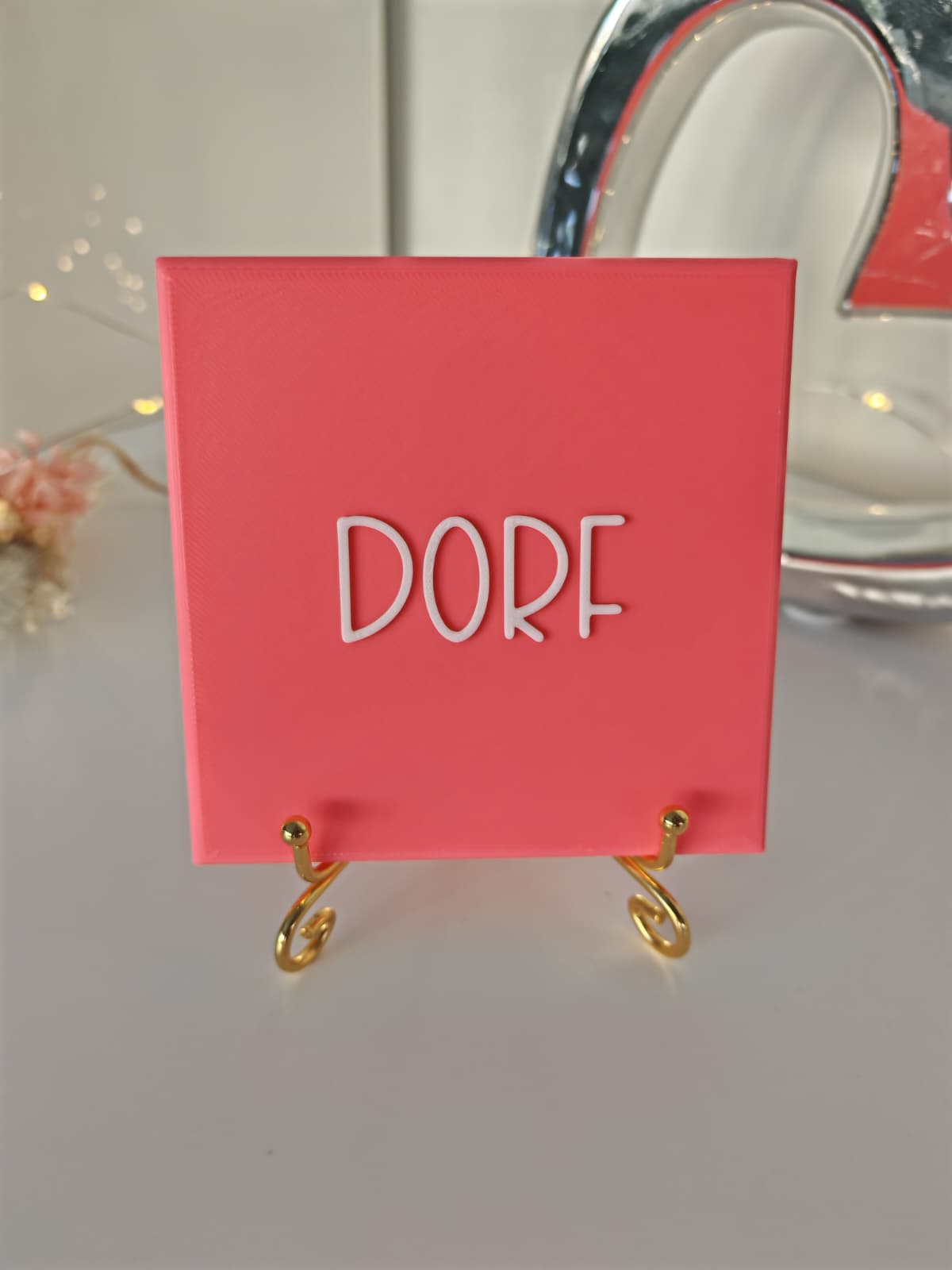 Sprüchekachel „Dorf"
