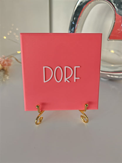 Sprüchekachel „Dorf"