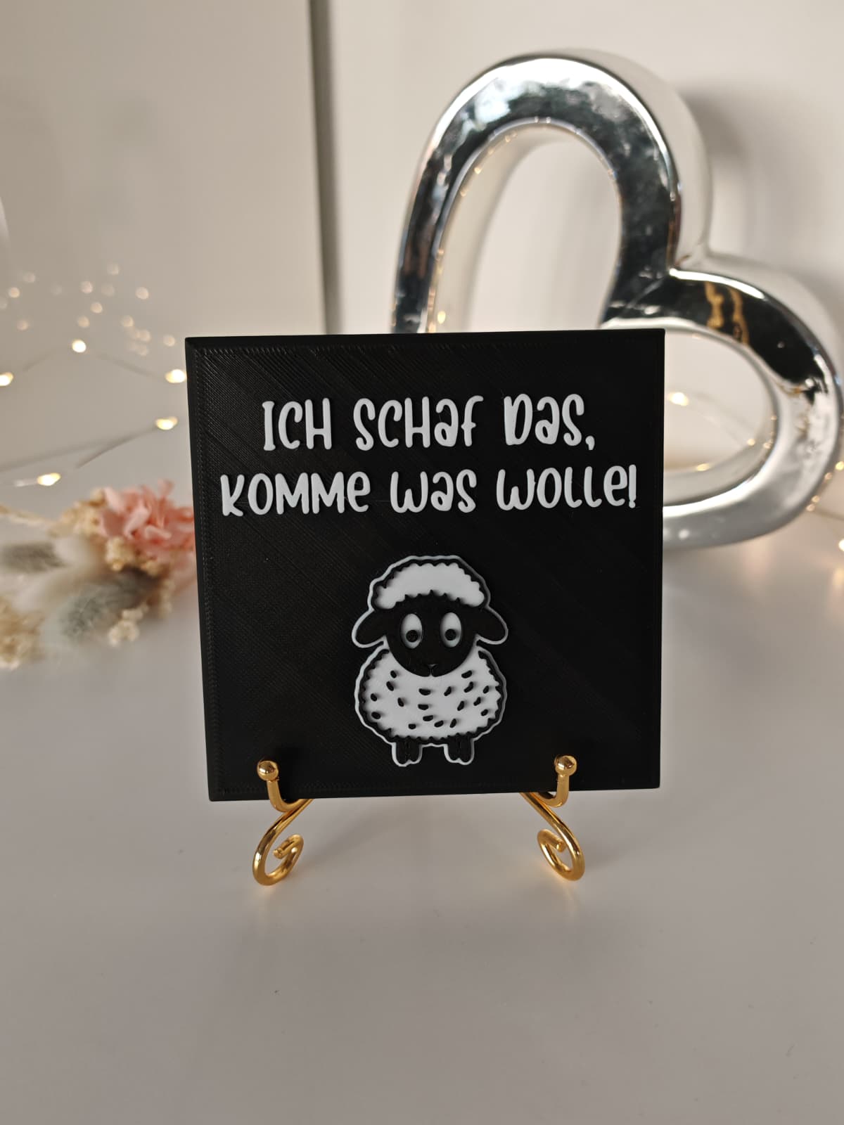 Sprüchekachel „Ich Schaf das"