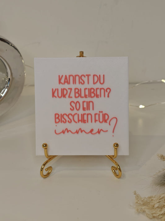 Statement2Go - Inlet "kannst du kurz bleiben? so ein bisschen für immer"