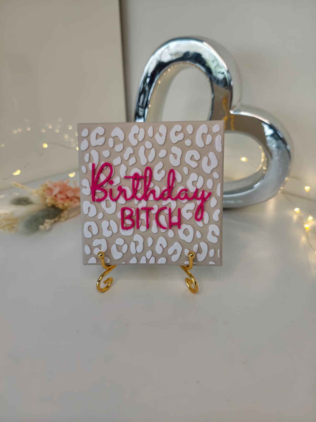 Sprüchekachel "Birthday Bitch"