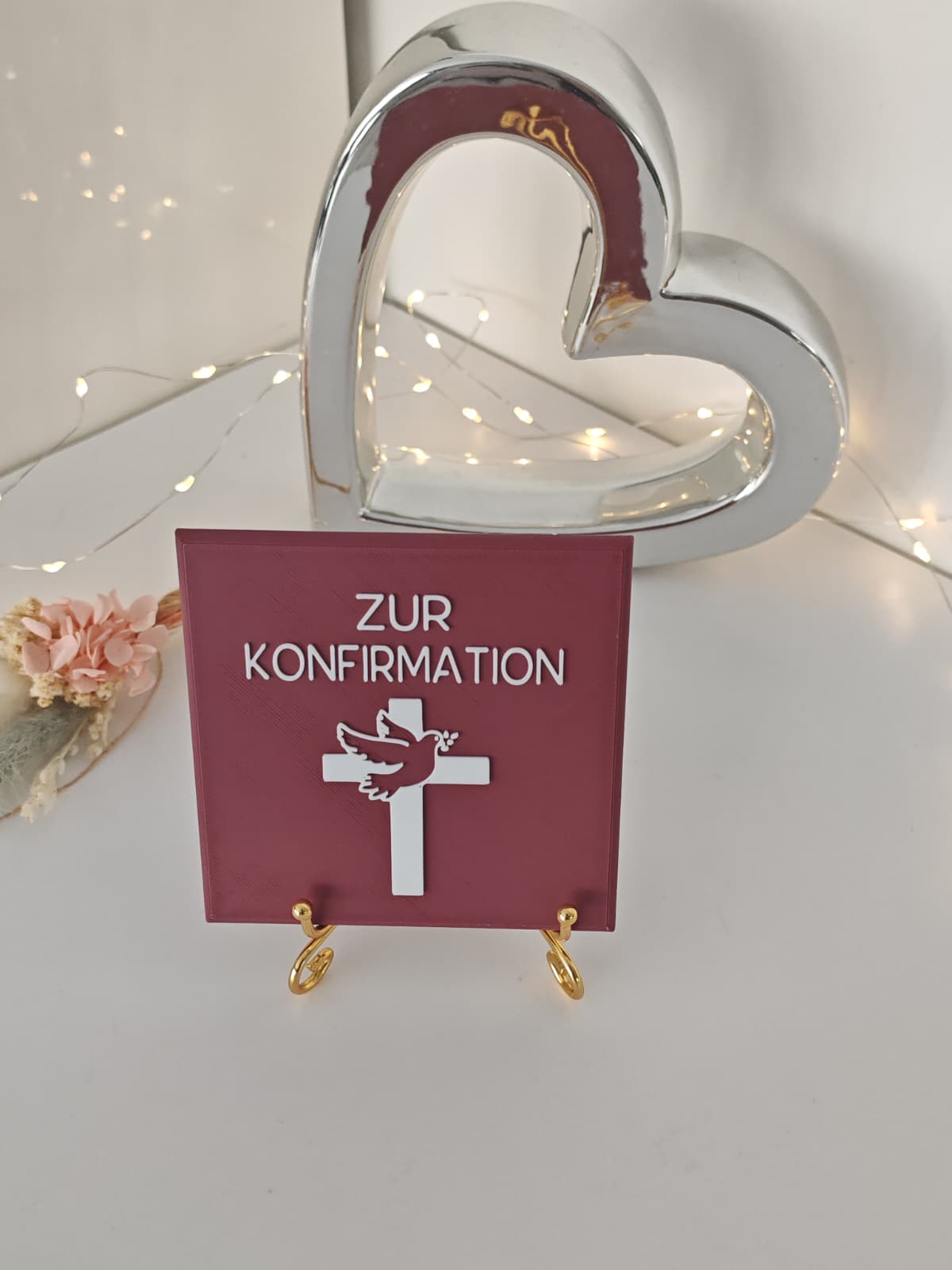 Sprüchekachel „Zur Konfirmation"