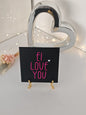 Sprüchekachel "Ei Love you"