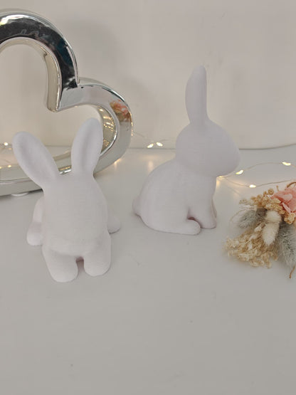Osterhase Deko modern – Fuzzy Hase klein & XXL | minimalistische Osterdeko im Set oder einzeln