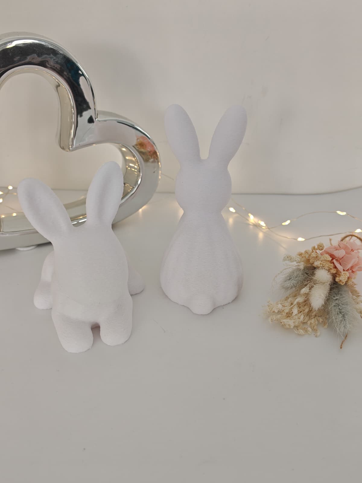 Osterhase Deko modern – Fuzzy Hase klein & XXL | minimalistische Osterdeko im Set oder einzeln