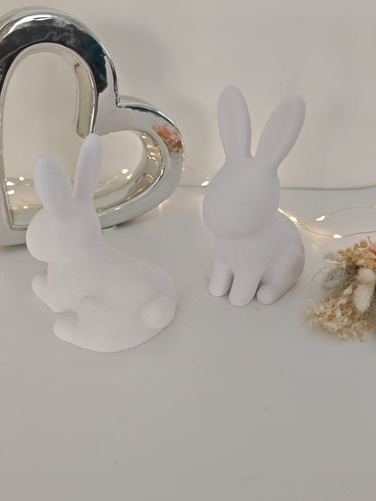 Osterhase Deko modern – Fuzzy Hase klein & XXL | minimalistische Osterdeko im Set oder einzeln