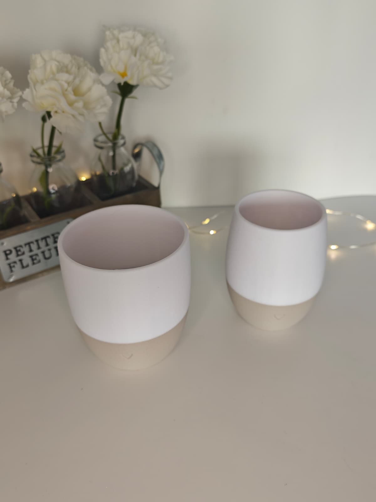 Moderner Herz-Becher im Fuzzy Skin Look – minimalistischer Dekobecher | Geschenkidee zu Ostern & Frühling