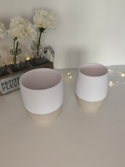Moderner Herz-Becher im Fuzzy Skin Look – minimalistischer Dekobecher | Geschenkidee zu Ostern & Frühling